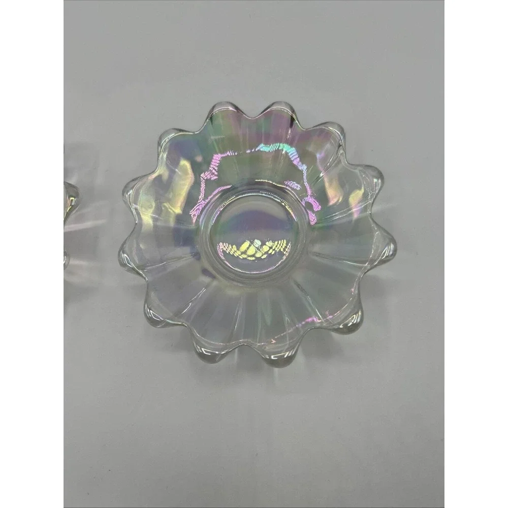 Federal Glassware Celestial Iridescent Bowls Original‎ Box Vintage 2 - 6